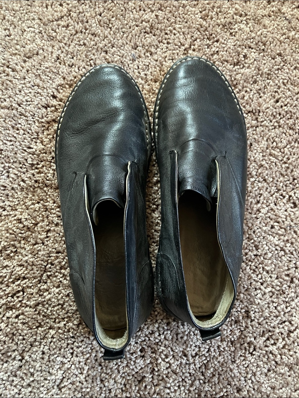 Marsell Black Leather Italian Ankle Boots Loafers 37